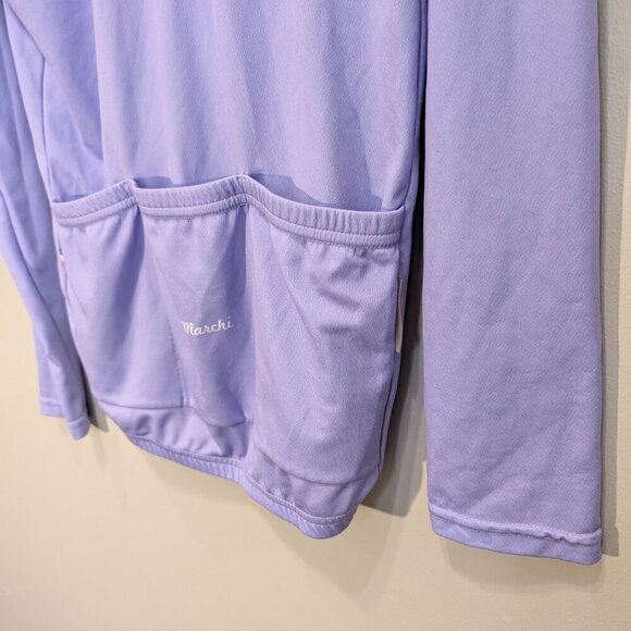 De Marchi Cycling Jersey Womens Full Zip Athletic Biking Gear - Size XL - Picture 6 of 8